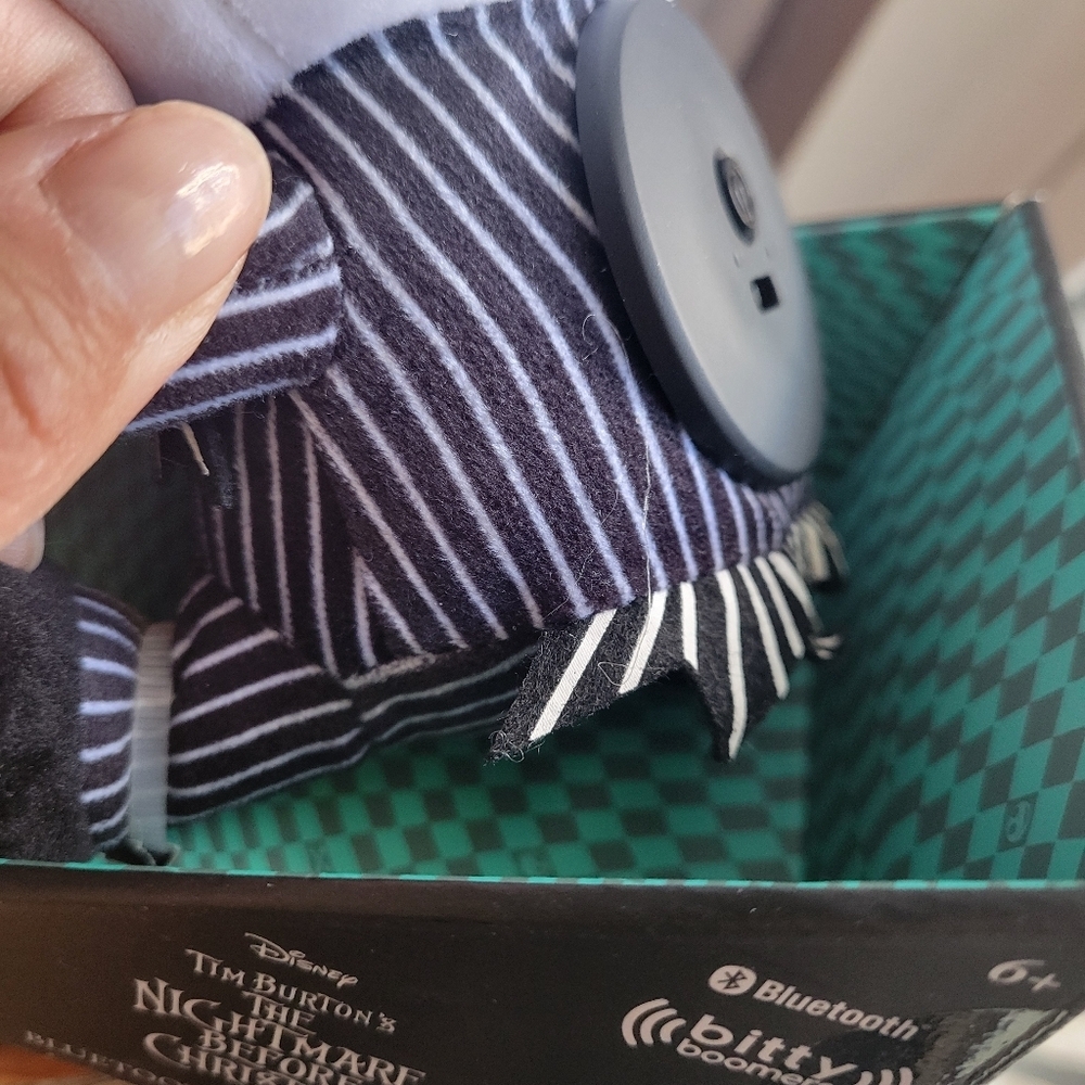 Bitty Boomers Disney Jack Skelington Plush Bluetooth Speaker New in Box - Picture 6 of 7